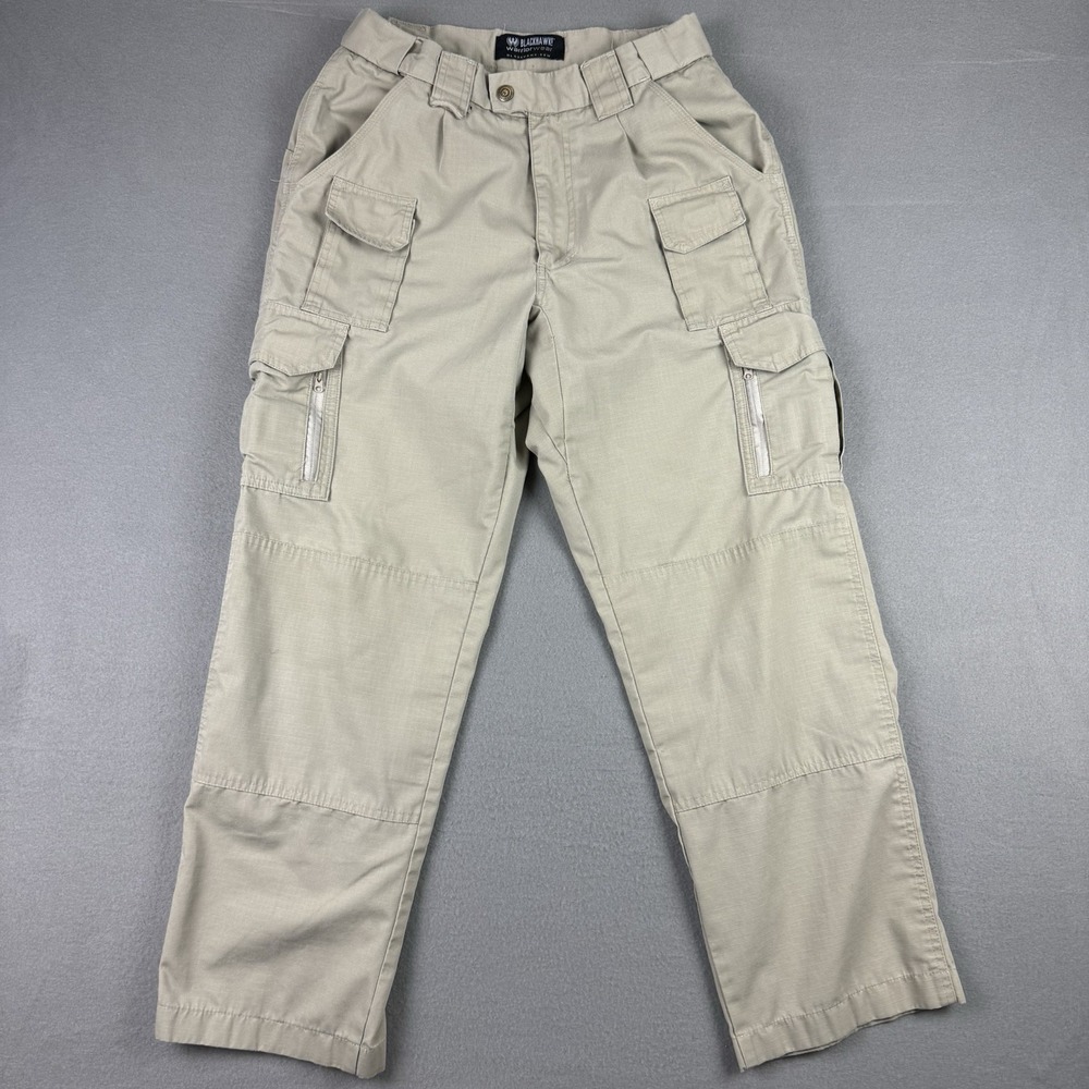 Blackhawk Warrior‎ Wear Pants Mens 30x29* Tan Ripstop Cargo Tactical Pursuit